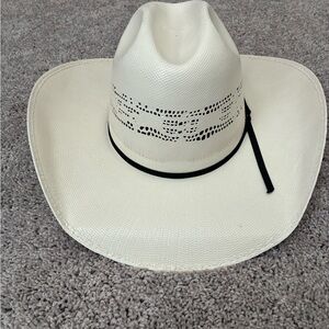 Rodeo King White Cowboy Hat with Black Band